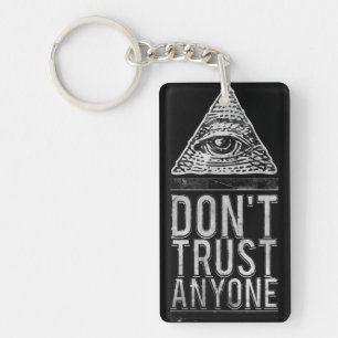 Don't trust anyone key ring