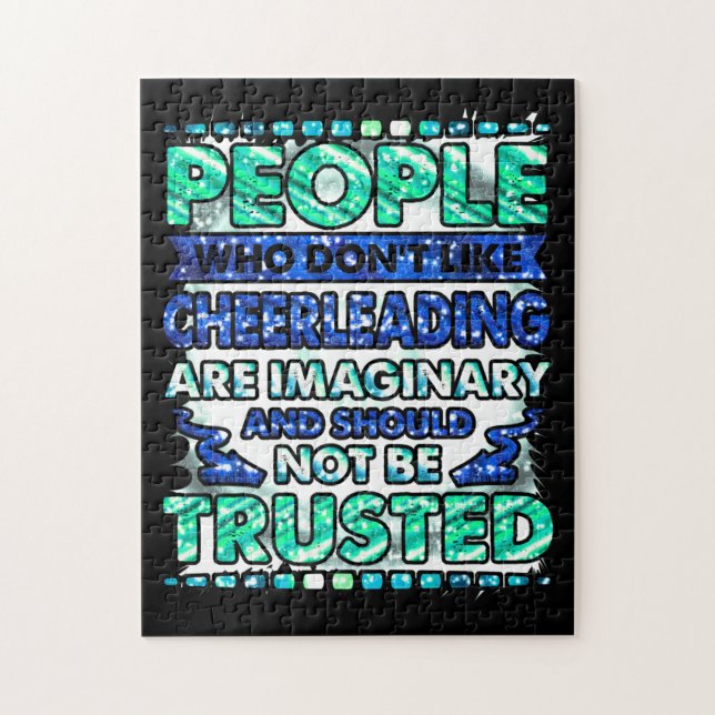 Don't Trust People Who Don't Like Cheerleading    Jigsaw Puzzle (Vertical)