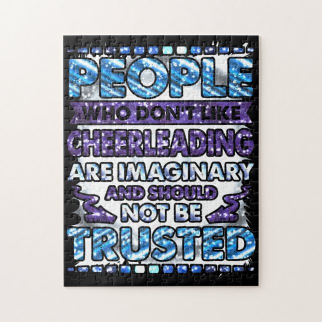 Don't Trust People Who Don't Like Cheerleading    Jigsaw Puzzle (Vertical)