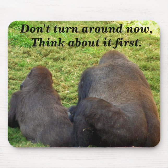 Don't Turn Aroun_ Mousepad_by Elenne Mouse Pad (Front)