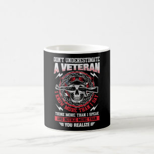 Dont Underestimate Veteran - US Coffee Mug
