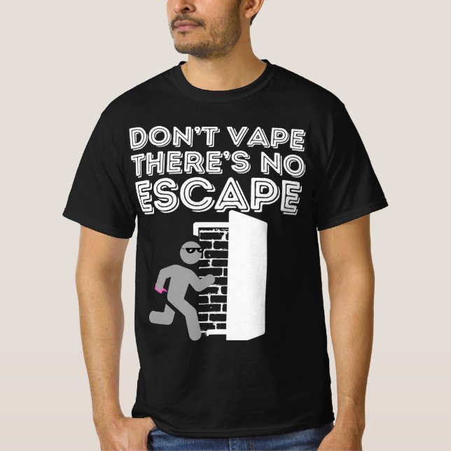 Dont vape- ani smoking T-Shirt (Front)