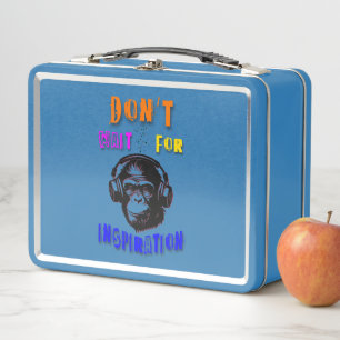 Don't Wait For Inspiration Metal Lunch Box
