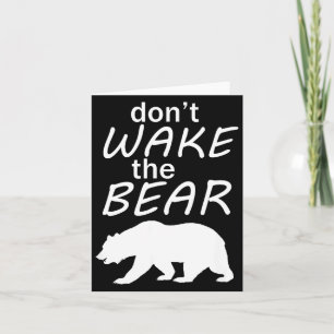 Don't Wake The Bear Survival Camng And Sleeng Card