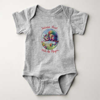 Don't Wake the Dragon Baby One Piece Baby Bodysuit