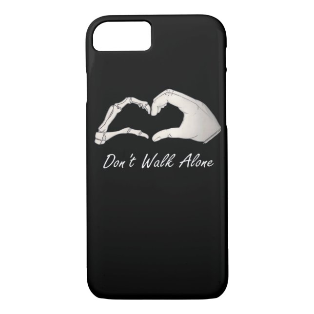 Don't Walk - White Classic - Skeleton Hands Hearts Case-Mate iPhone Case (Back)