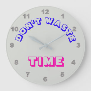 Don't Waste "Time" Wall Clock