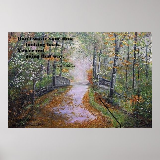 DON'T WASTE YOUR TIME LOOKING BACK LOTHBRAK POSTER (Front)