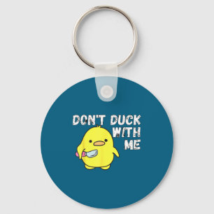 Dont With Duck Rubber Duck Apparel Key Ring