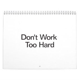 Don't Work Too Hard.ai Calendar