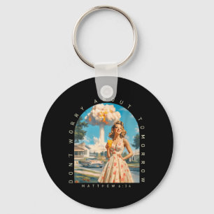 Dont Worry About Tomorrow Matthew 6_34 Christian Key Ring
