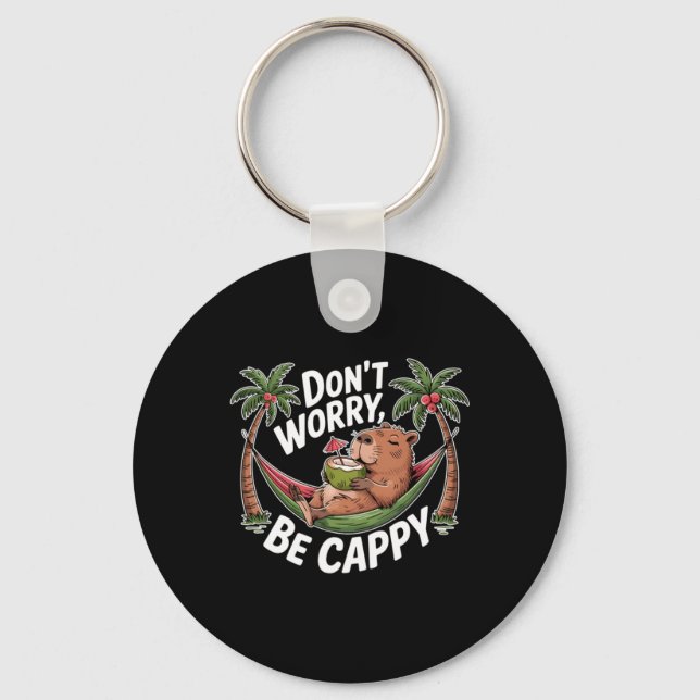 Dont Worry Be Cappy Key Ring (Front)