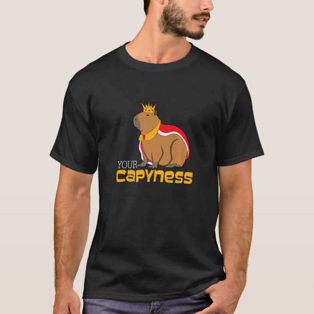 Dont Worry Be Capy Cute Capybara T-Shirt (Front)