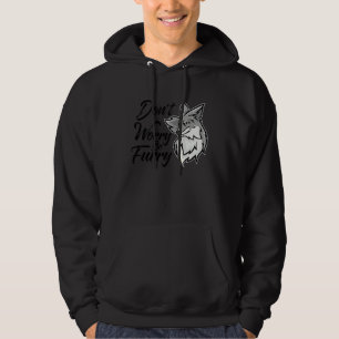 Don't Worry Be Furry Fox Animal For Men Women 4 Hoodie