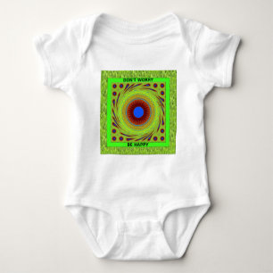 Don't Worry Be Happy Art Print Baby Bodysuit