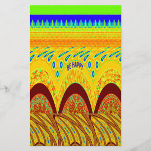 Don't Worry Be Happy Art Print Design Stationery