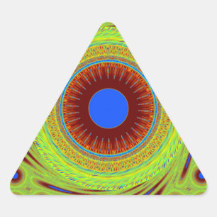 Don't Worry Be Happy Art Print Triangle Sticker