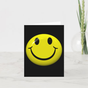 Dont Worry Be Happy Face Card
