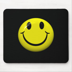 Dont Worry Be Happy Face  Mouse Pad