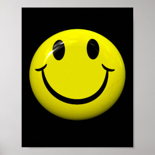 Dont Worry Be Happy Face  Poster
