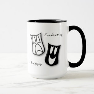 Dont worry be happy mug