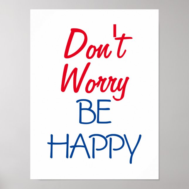 Don't Worry Be Happy Poster (Front)
