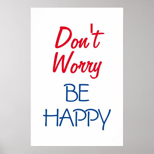 Don't Worry Be Happy Poster (Front)
