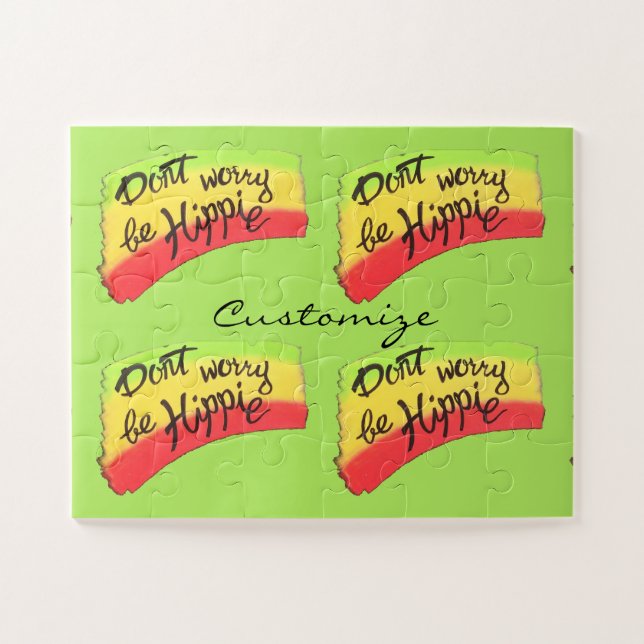 Don't Worry Be Hippie Thunder_Cove Jigsaw Puzzle (Horizontal)