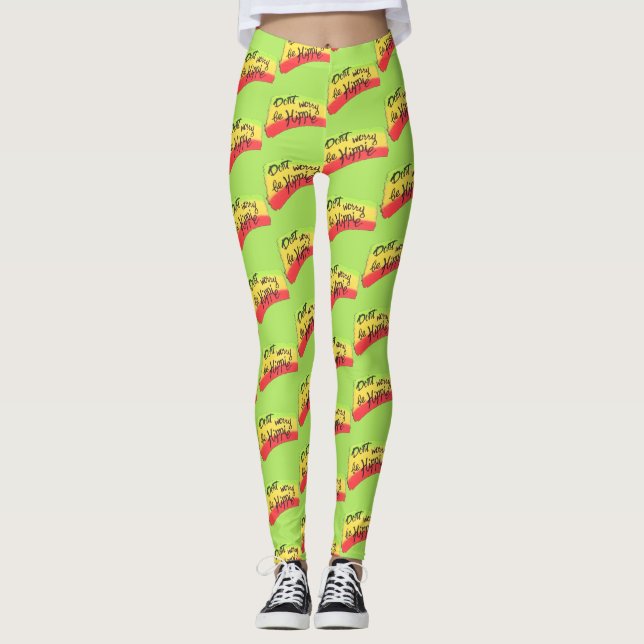 Don't Worry Be Hippie Thunder_Cove Leggings (Front)