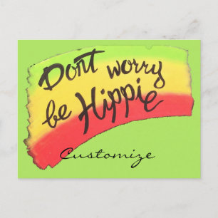 Don't Worry Be Hippie Thunder_Cove Postcard