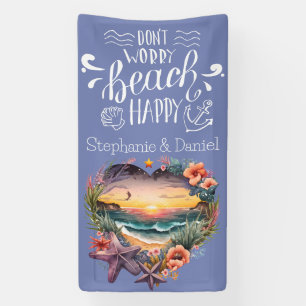 Don't Worry Beach Happy Cruise Door Banner