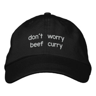 don't worry beef curry embroidered hat