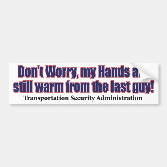 Don't-Worry Bumper Sticker (Front)