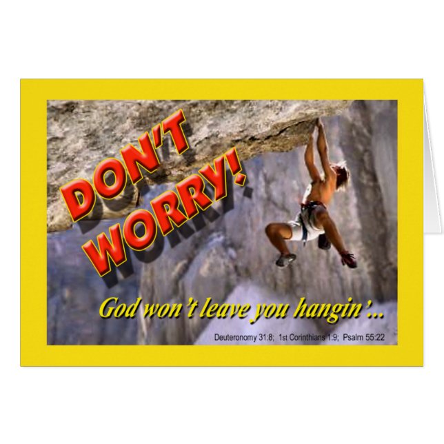 Don't Worry! Card (Front Horizontal)