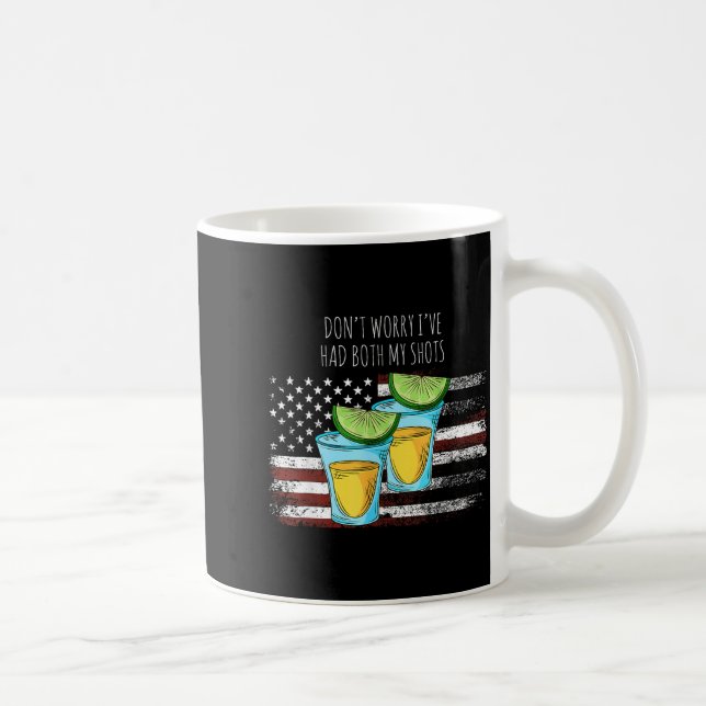 Don't worry had both shots flag 4th of july coffee mug (Right)