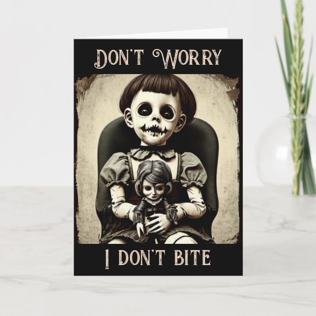 Don't Worry, I Don't Bite ... Much | Halloween Card (Front)