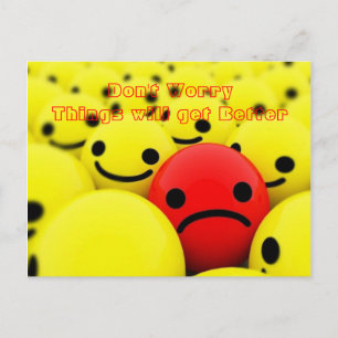 Don't Worry Things will get Better - Postcard