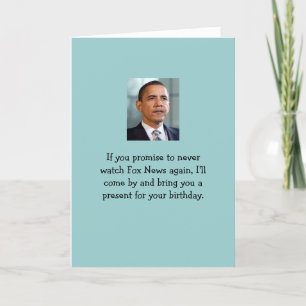 Don't you be watchin Fox News! Card