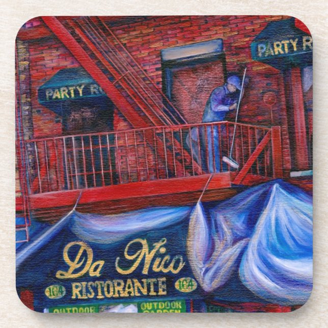 Don't You Love Red Paint? New York City, New York Coaster (Front)