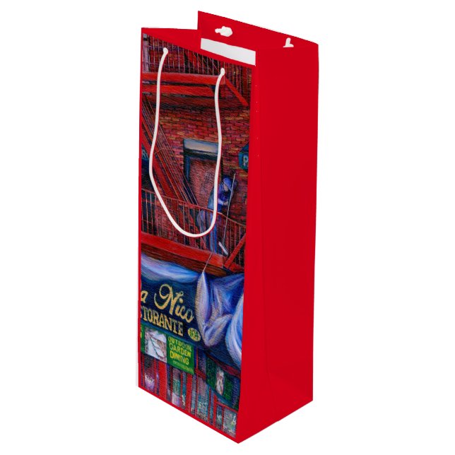 Don't You Love Red Paint? Wine Gift Bag (Front Angled)