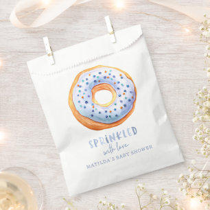 donut baby shower blue cute elegant party favour bag