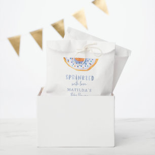 donut baby shower blue girly cute welcome favour bag