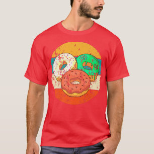 Donut Baking Baker Bakery Cake Vintage Retro Premi T-Shirt