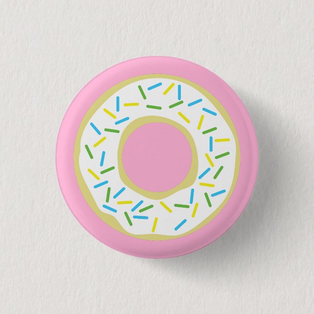 Donut Birthday Party 3 Cm Round Badge (Front)
