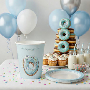 Donut Birthday Party Cups   Sweet Donut Theme Kids