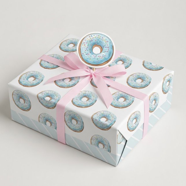 Donut Birthday Wrapping Paper | Sweet Donut  (Creator Uploaded)