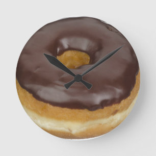 DONUT CHOCOLATE CHRISTMAS ROUND CLOCK