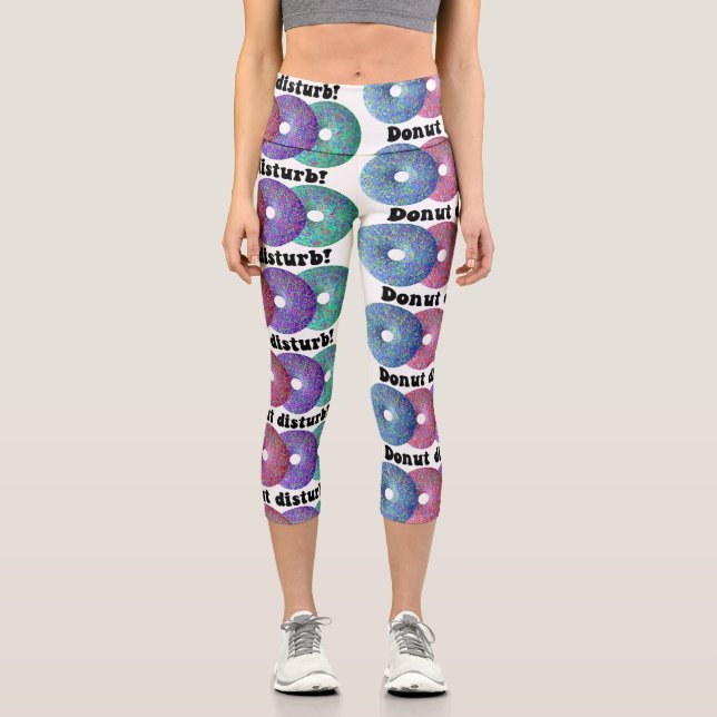 Donut disturb capri leggings (Front)
