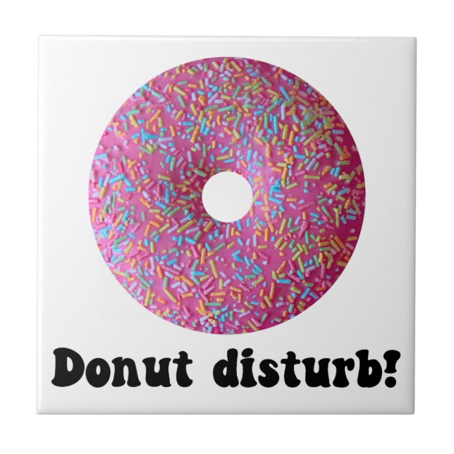 Donut disturb ceramic tile (Front)