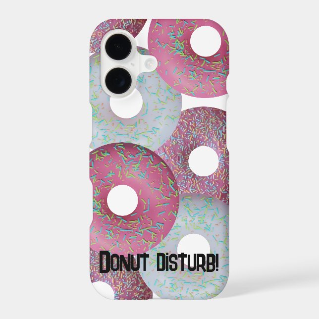 Donut disturb! iPhone case (Back)